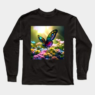 Black Butterfly Long Sleeve T-Shirt